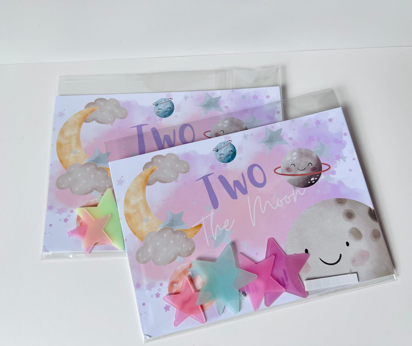TWO THE MOON Party Favors (12 favors,stars included)