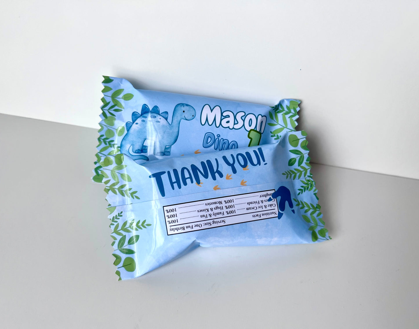 Personalized Dinosaur 12 Rice Krispies Treats
