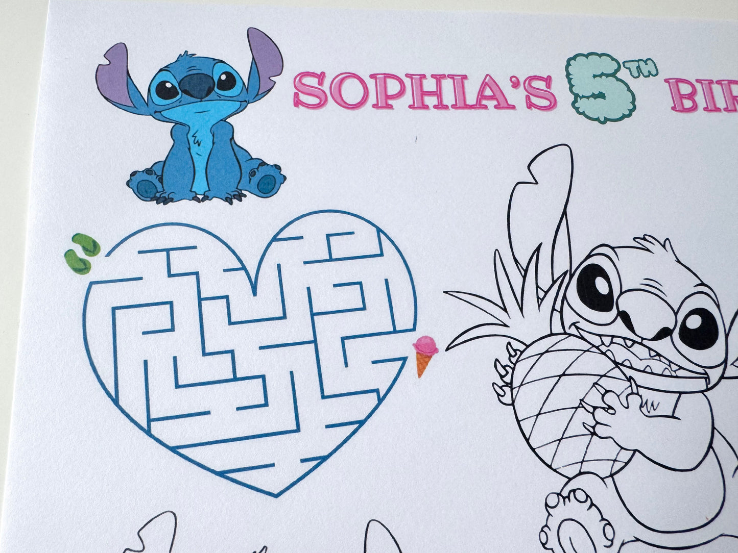 Digital file Coloring Placemat Digital Download, Coloring Page