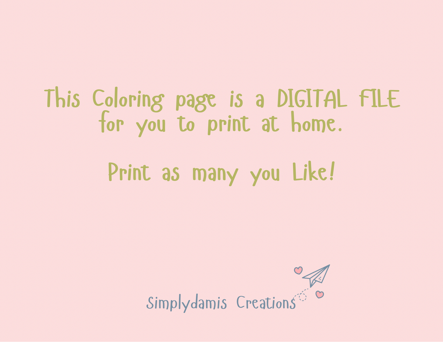 Digital File Coloring Placemat Digital Download, Coloring Page