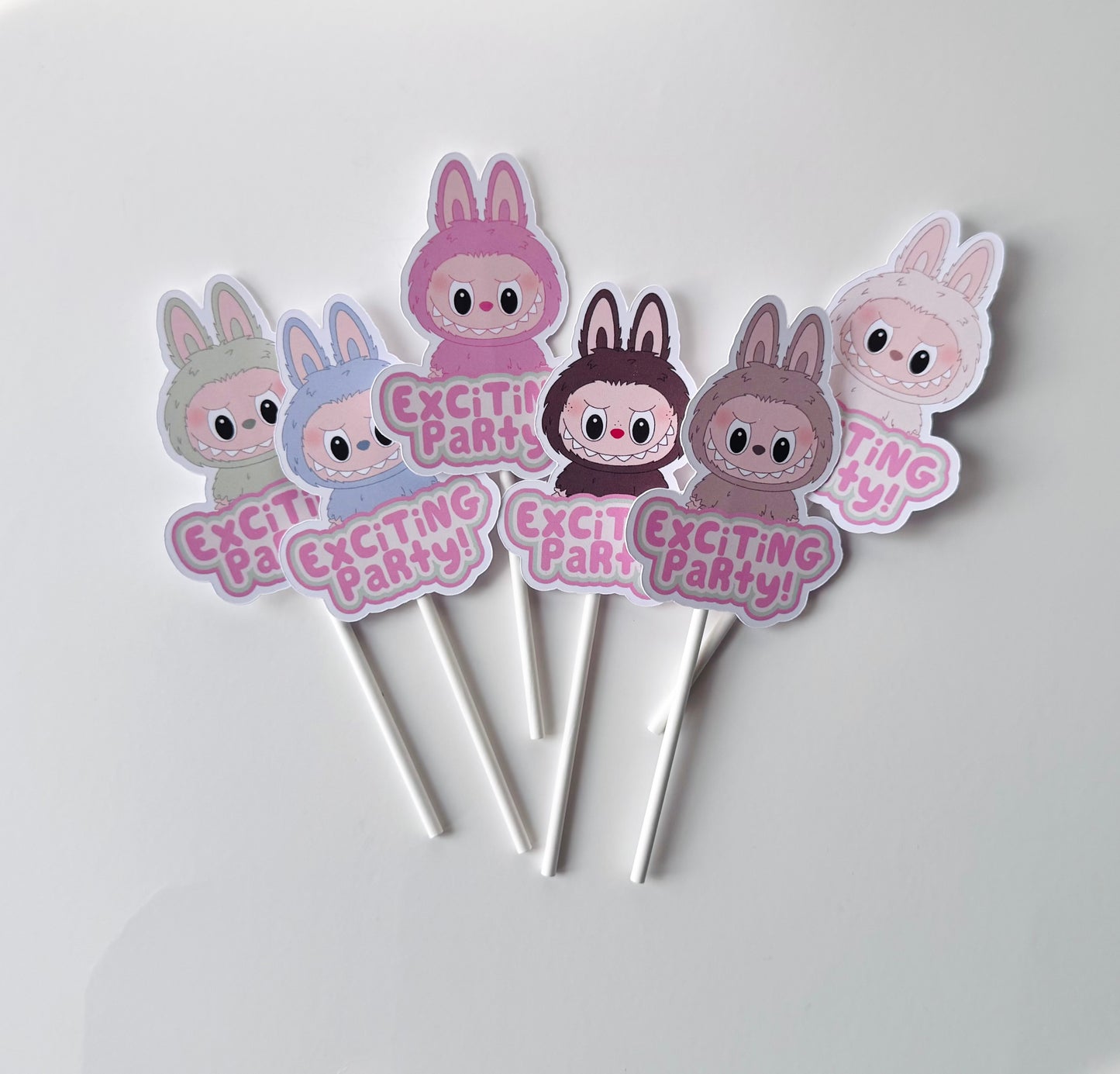Labubu Cupcake toppers 12 count