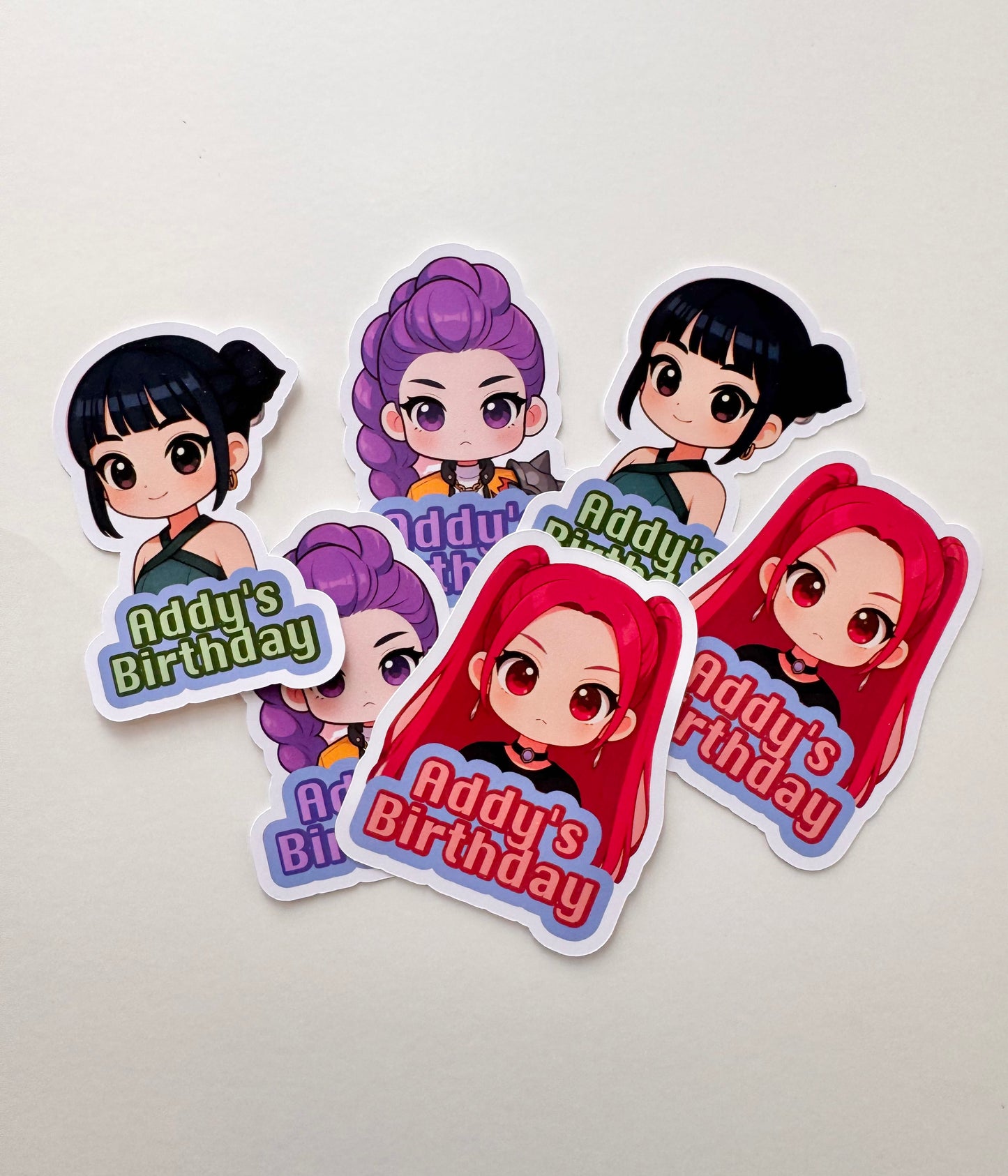 K-Pop TAGS (12 tags or 12 cupcake toppers)