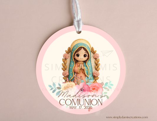 *Digital file Guadalupe Comunión Digital Download, Personalized party, plantillas.