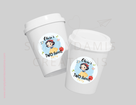 *Digital file Snow White Birthday, 1st Birthday Digital Download, Personalized party, plantillas.