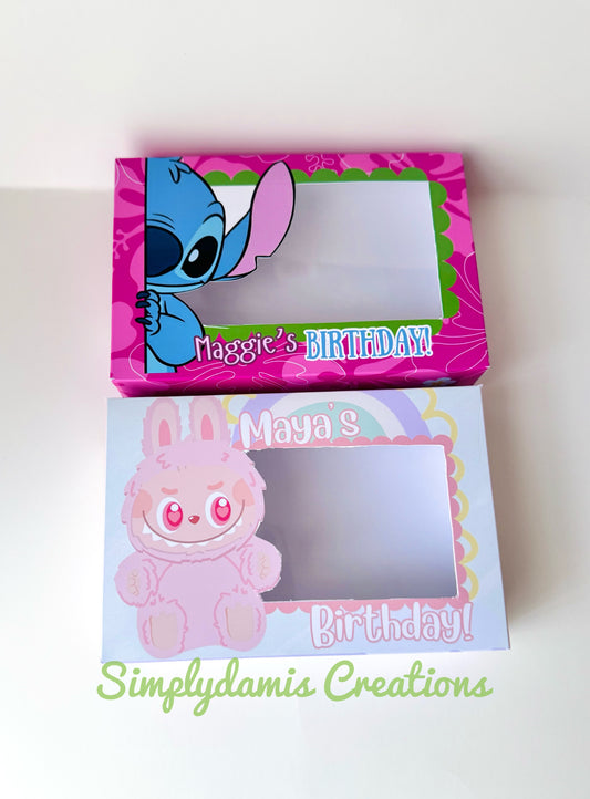 Birthday boxes Digital Download, Personalized boxes