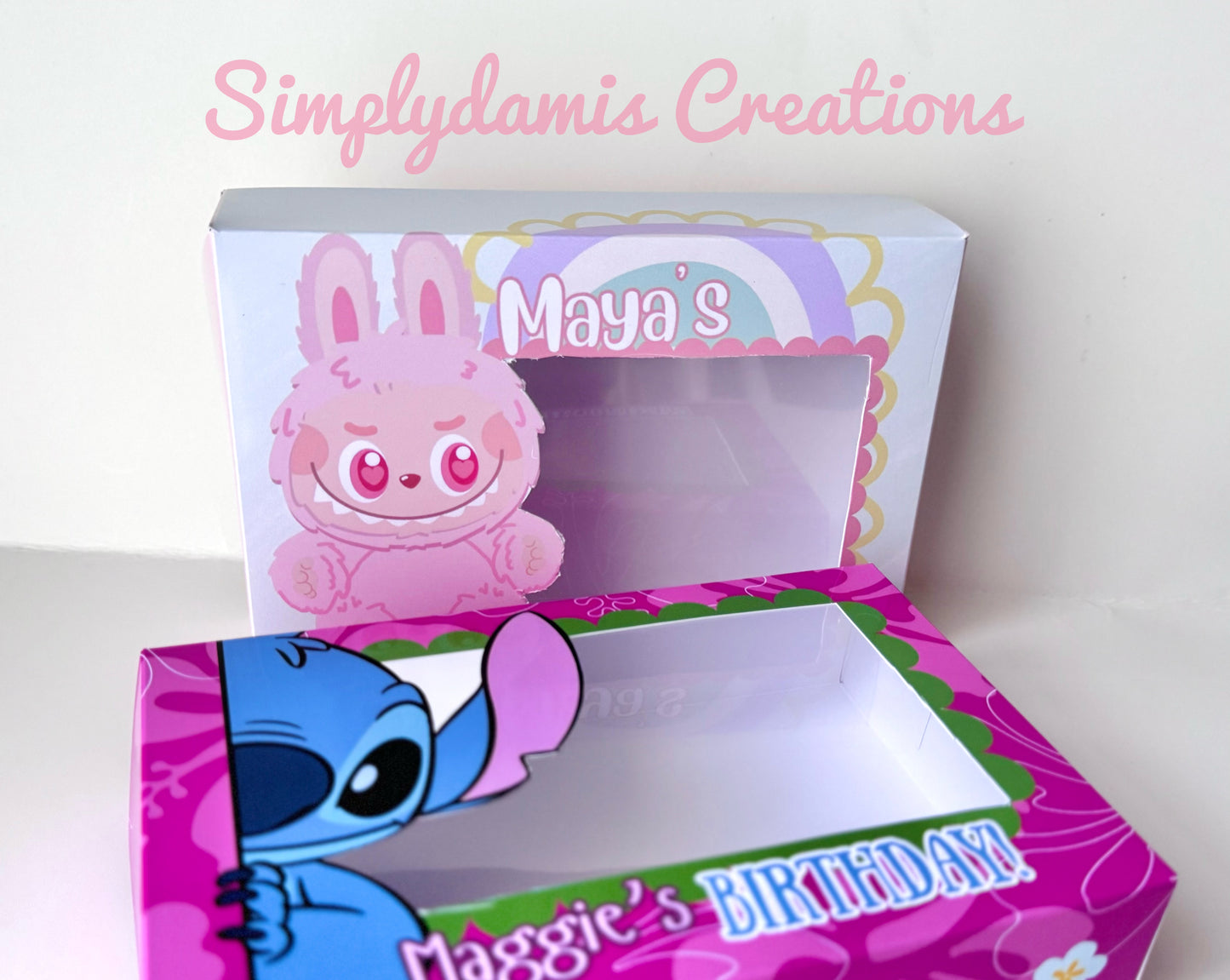 Birthday boxes Digital Download, Personalized boxes