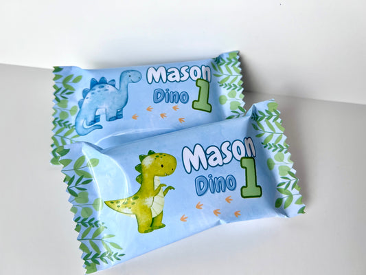Personalized Dinosaur 12 Rice Krispies Treats
