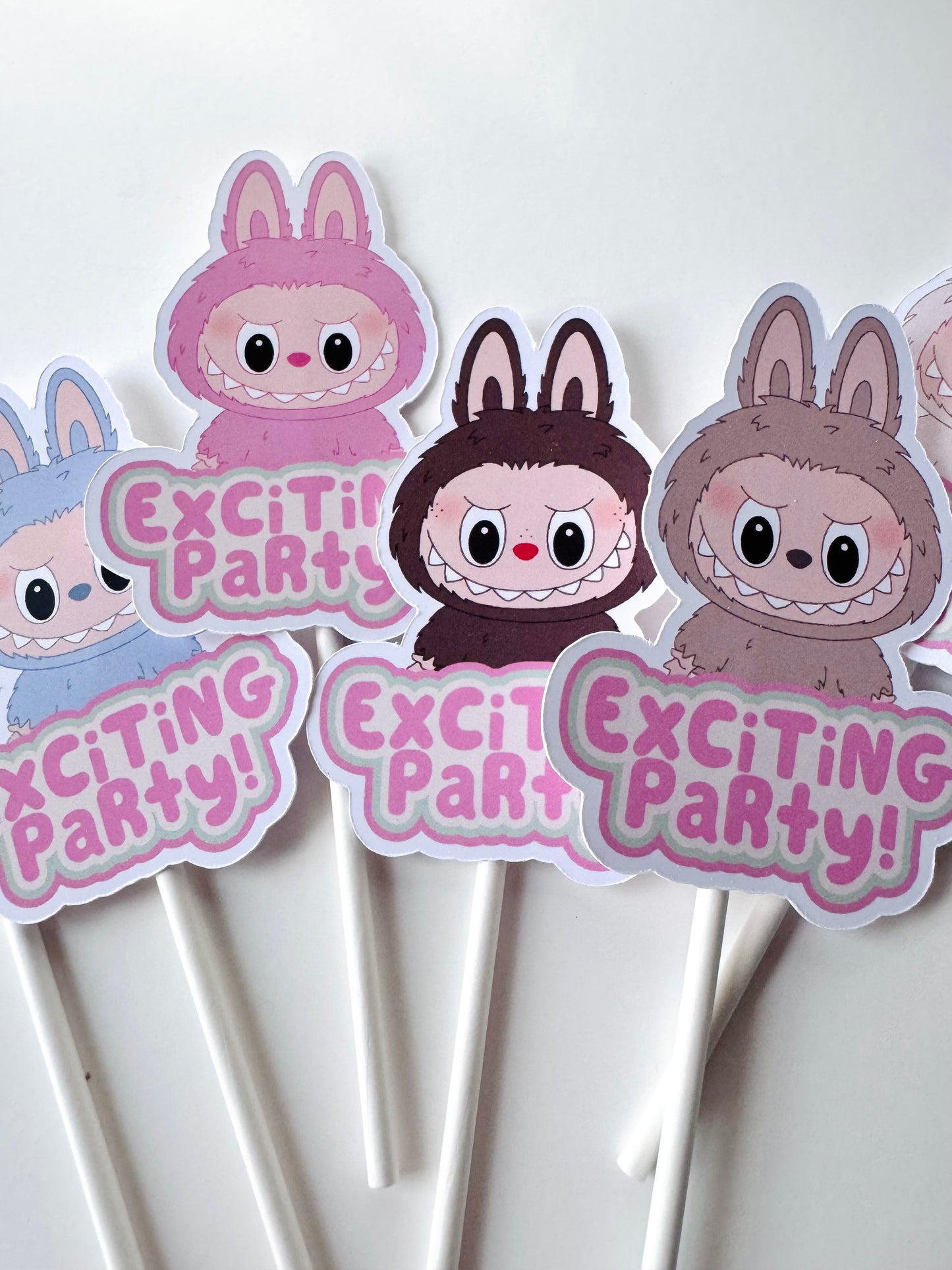 Labubu Cupcake toppers 12 count