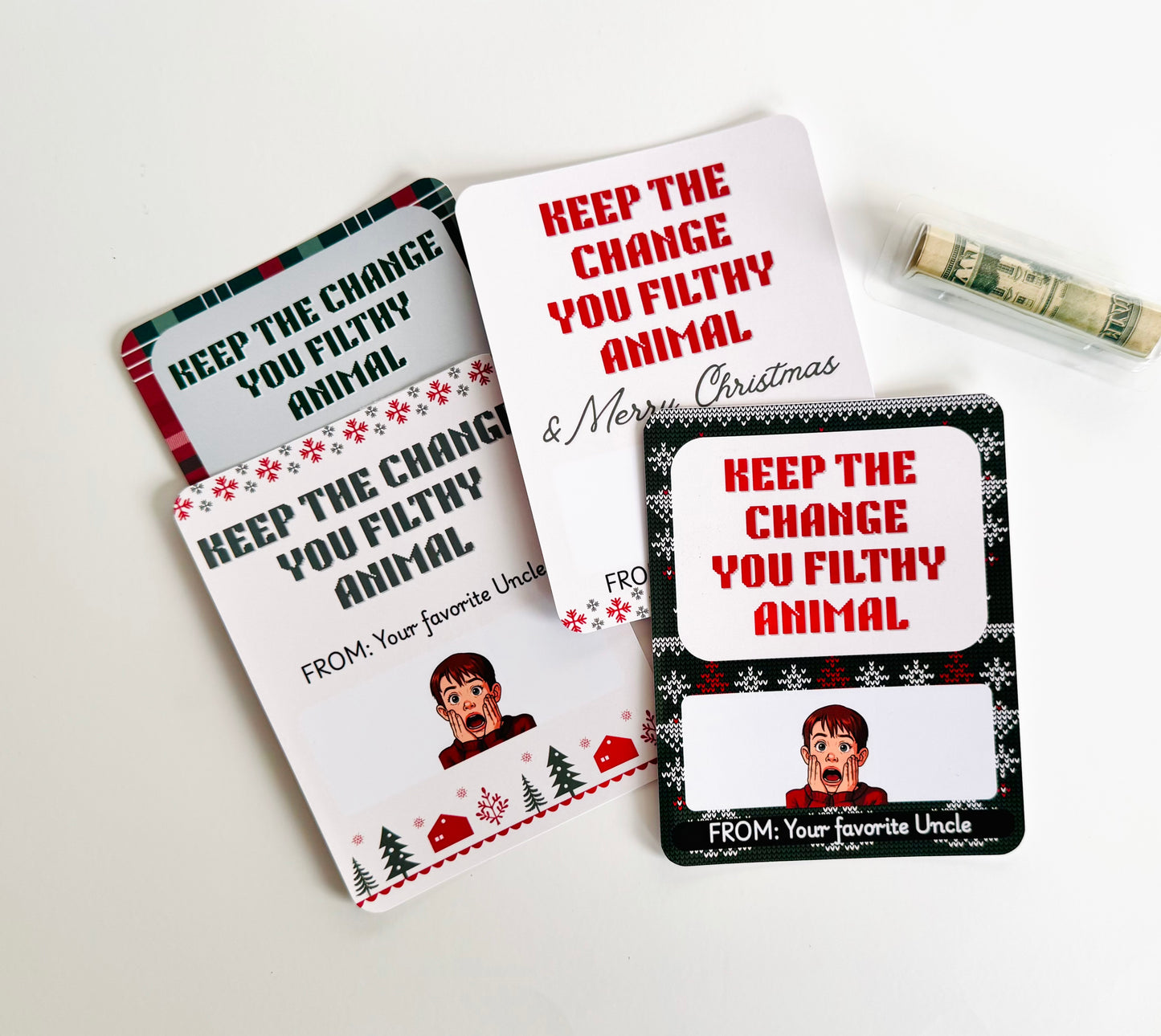 *Digital File Christmas Money Card Holders,Digital Download, Personalized cards