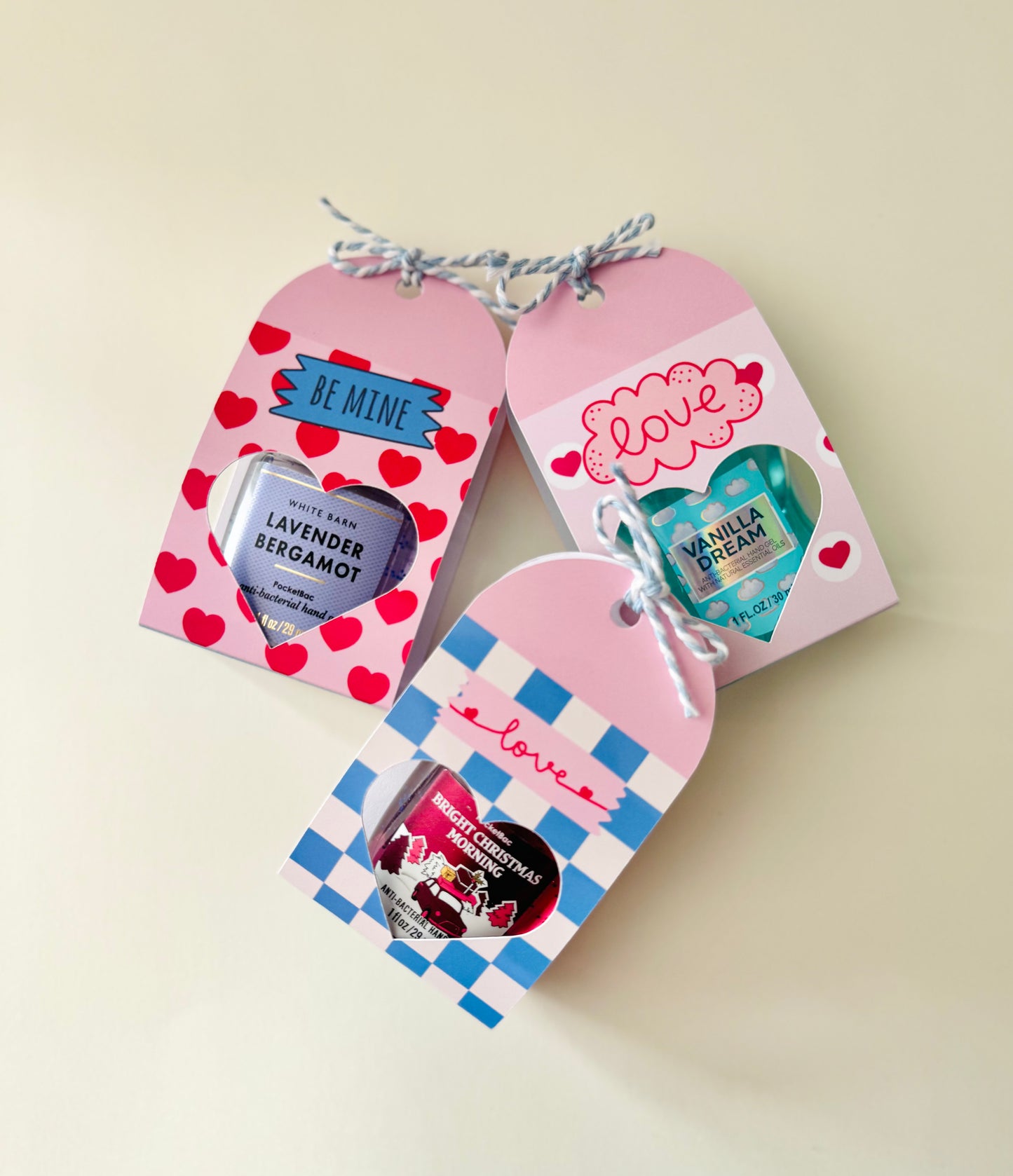 Valentine’s hand sanitizer holders (12 holders)