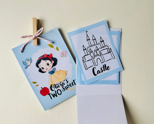 *Personalized Mini Coloring pages(12 count)