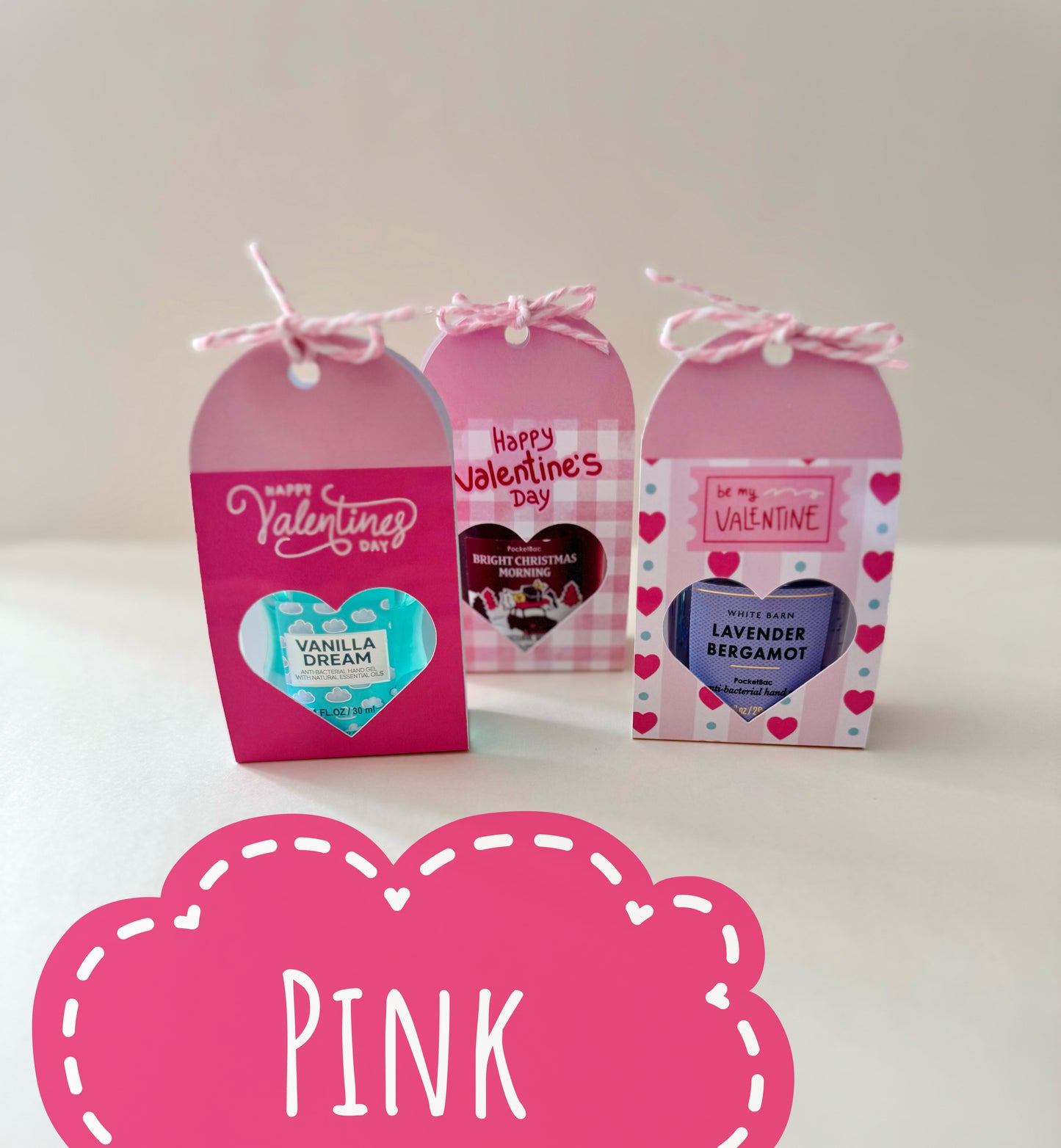 Valentine’s hand sanitizer holders (12 holders)