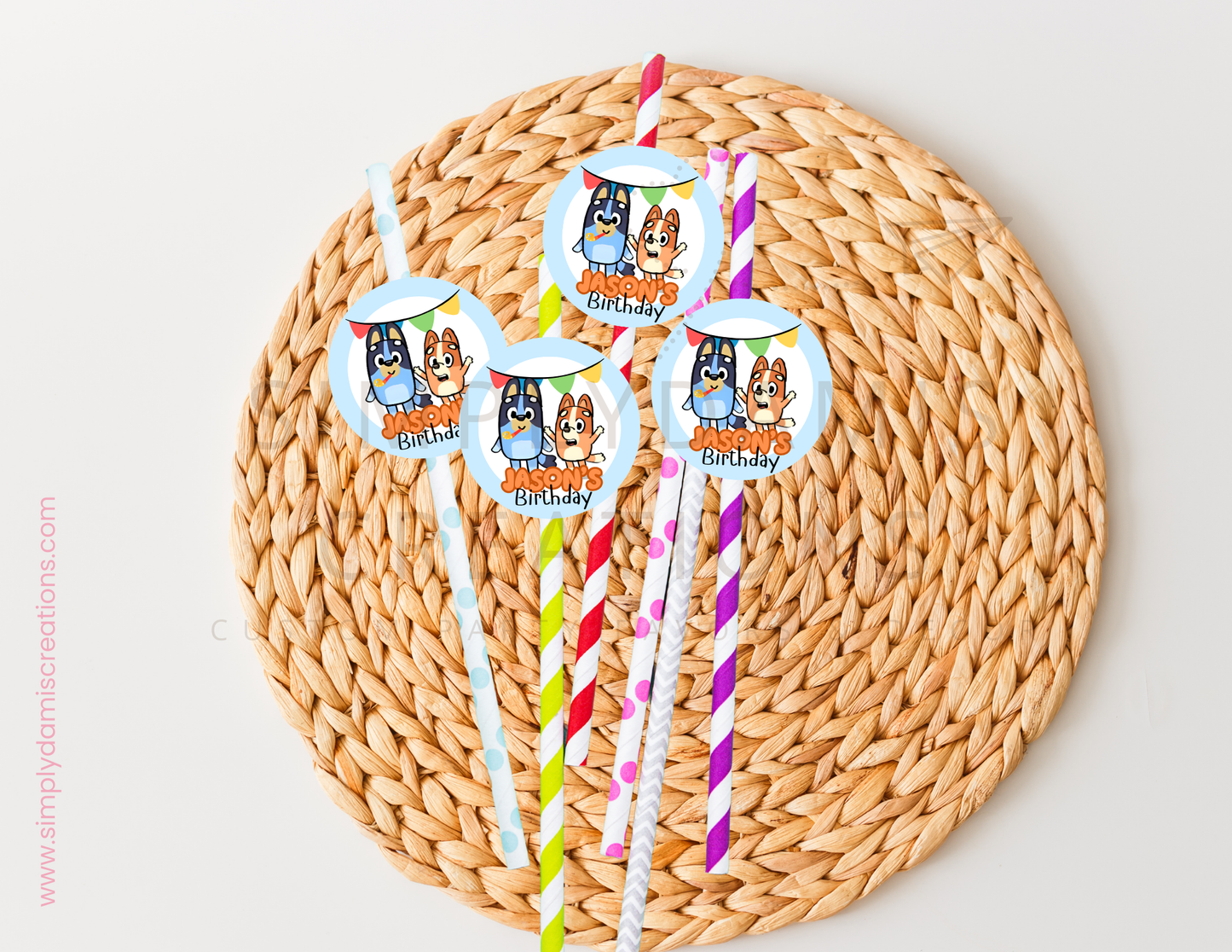 Digital file Blue dog Digital Download, Personalized party, plantillas.