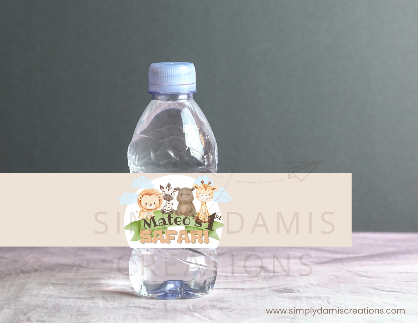 Digital file Safari Birthday, 1st Birthday Digital Download, Personalized party, plantillas.