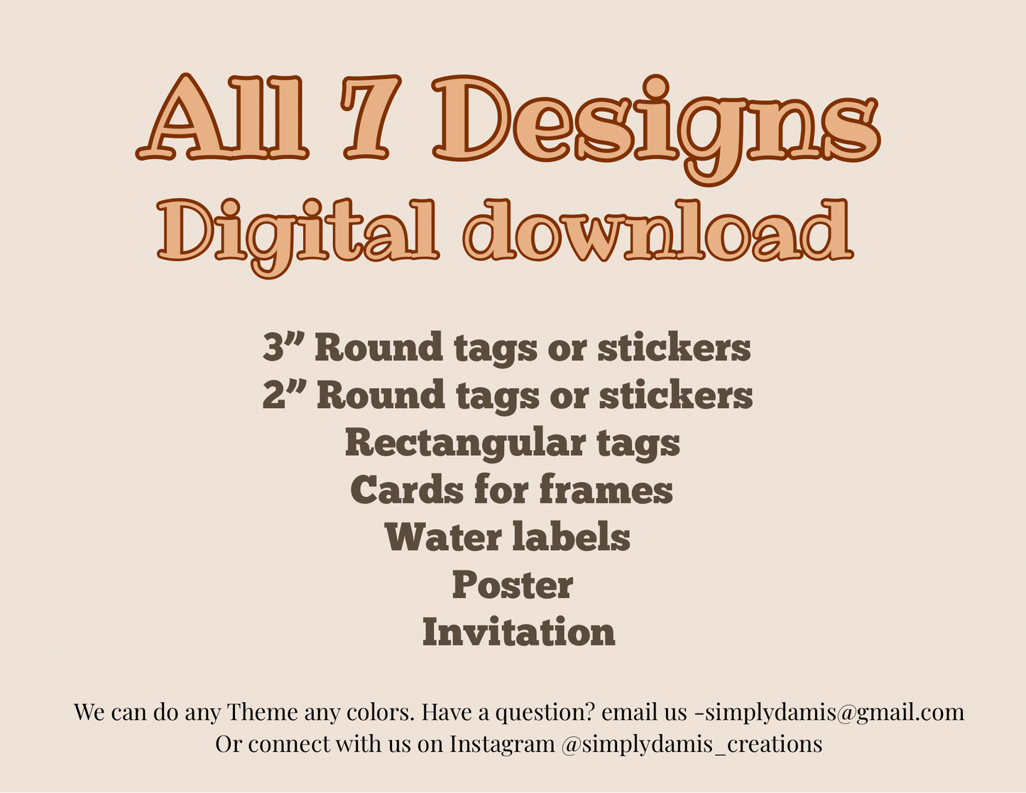Digital file Safari Birthday, 1st Birthday Digital Download, Personalized party, plantillas.