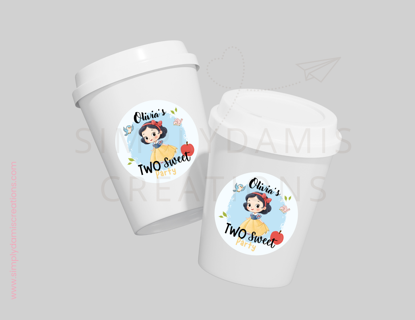 *Digital file Snow White Birthday, 1st Birthday Digital Download, Personalized party, plantillas.