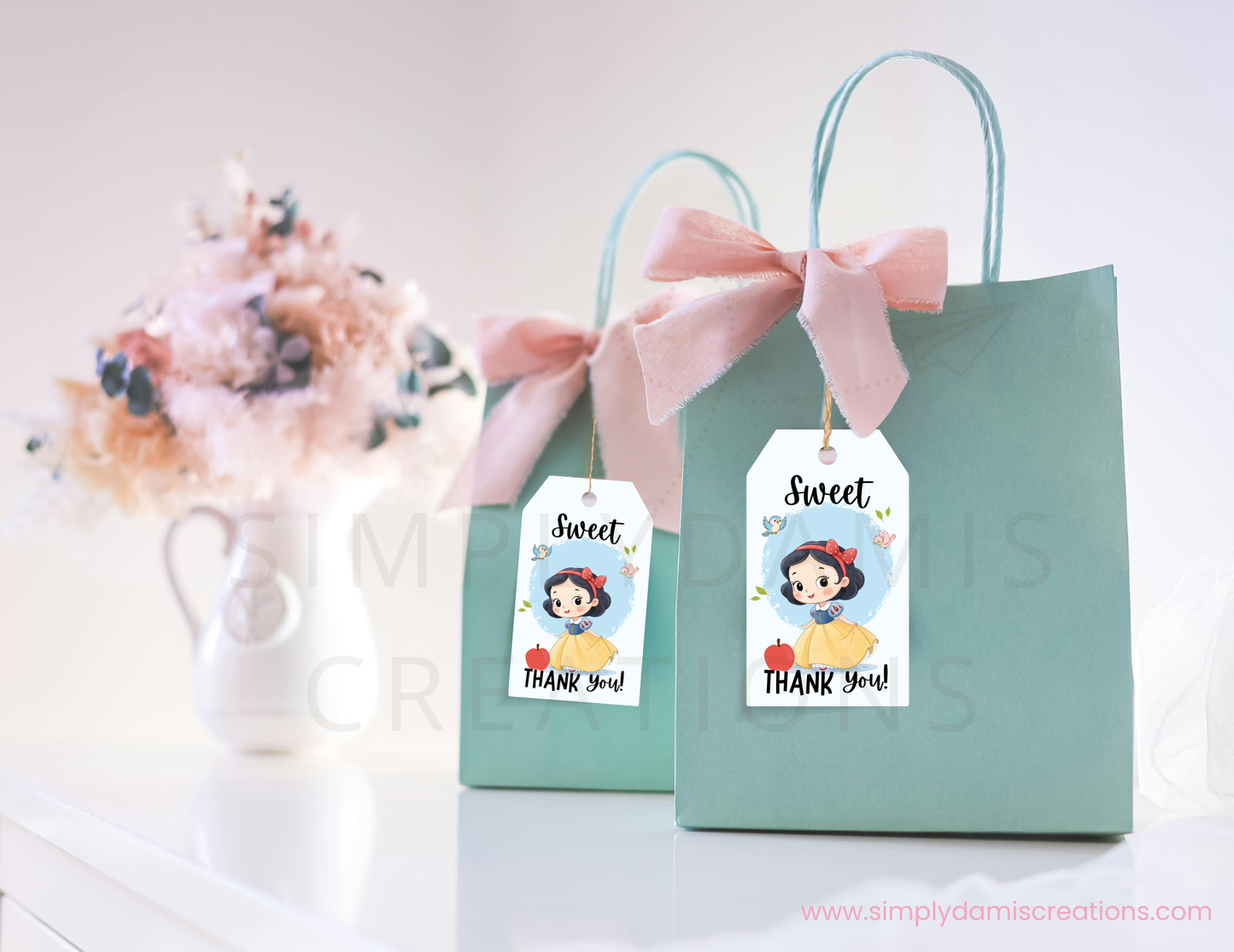 *Digital file Snow White Birthday, 1st Birthday Digital Download, Personalized party, plantillas.