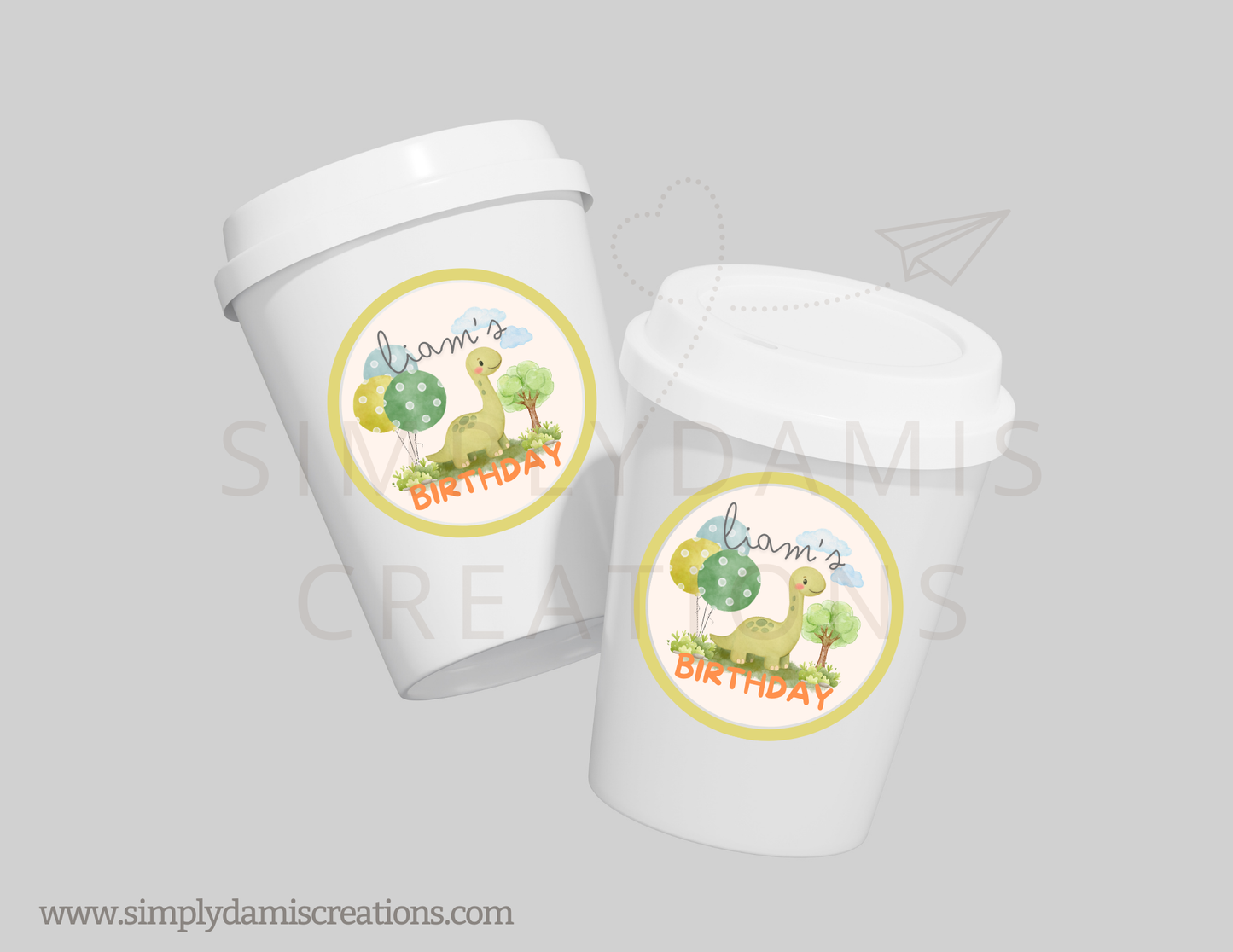 Digital Dinosaurs Birthday, 1st Birthday Digital Download, Personalized party, plantillas.