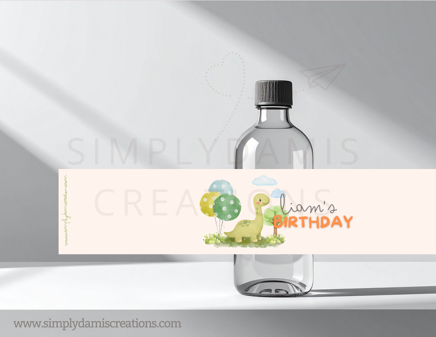 Digital Dinosaurs Birthday, 1st Birthday Digital Download, Personalized party, plantillas.