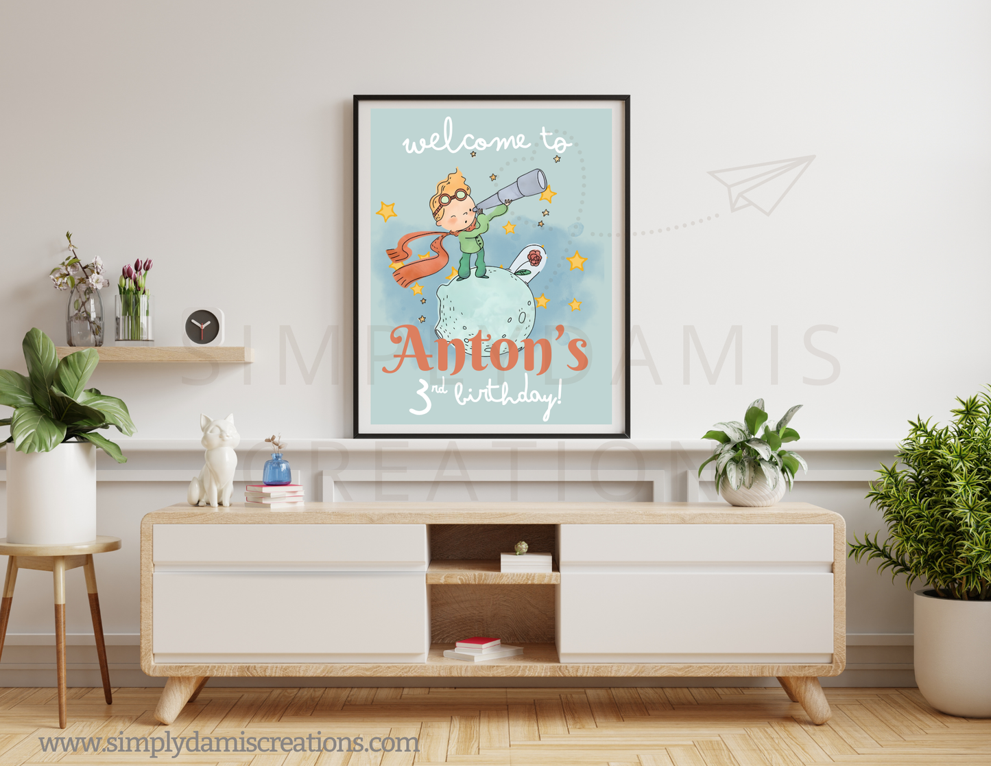 *Digital File The little prince Birthday, Birthday Digital Download, Personalized party, plantillas.