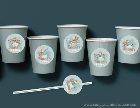 *Digital File The little prince Birthday, Birthday Digital Download, Personalized party, plantillas.