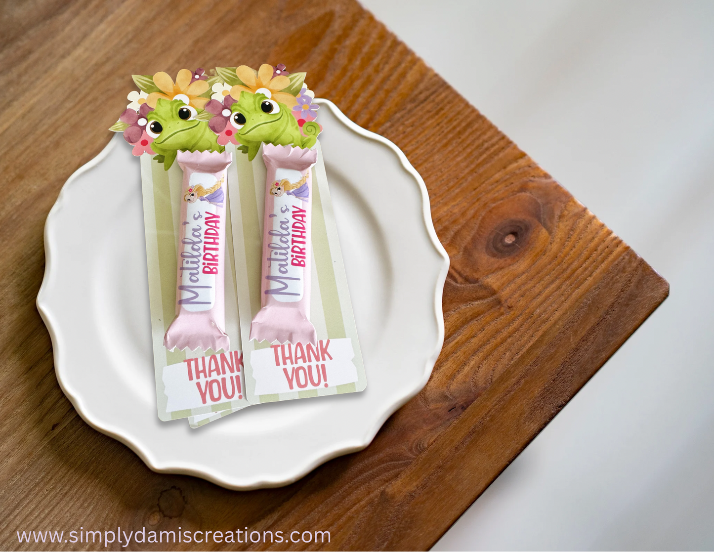 Princess Personalized chocolate Chocolate Favors