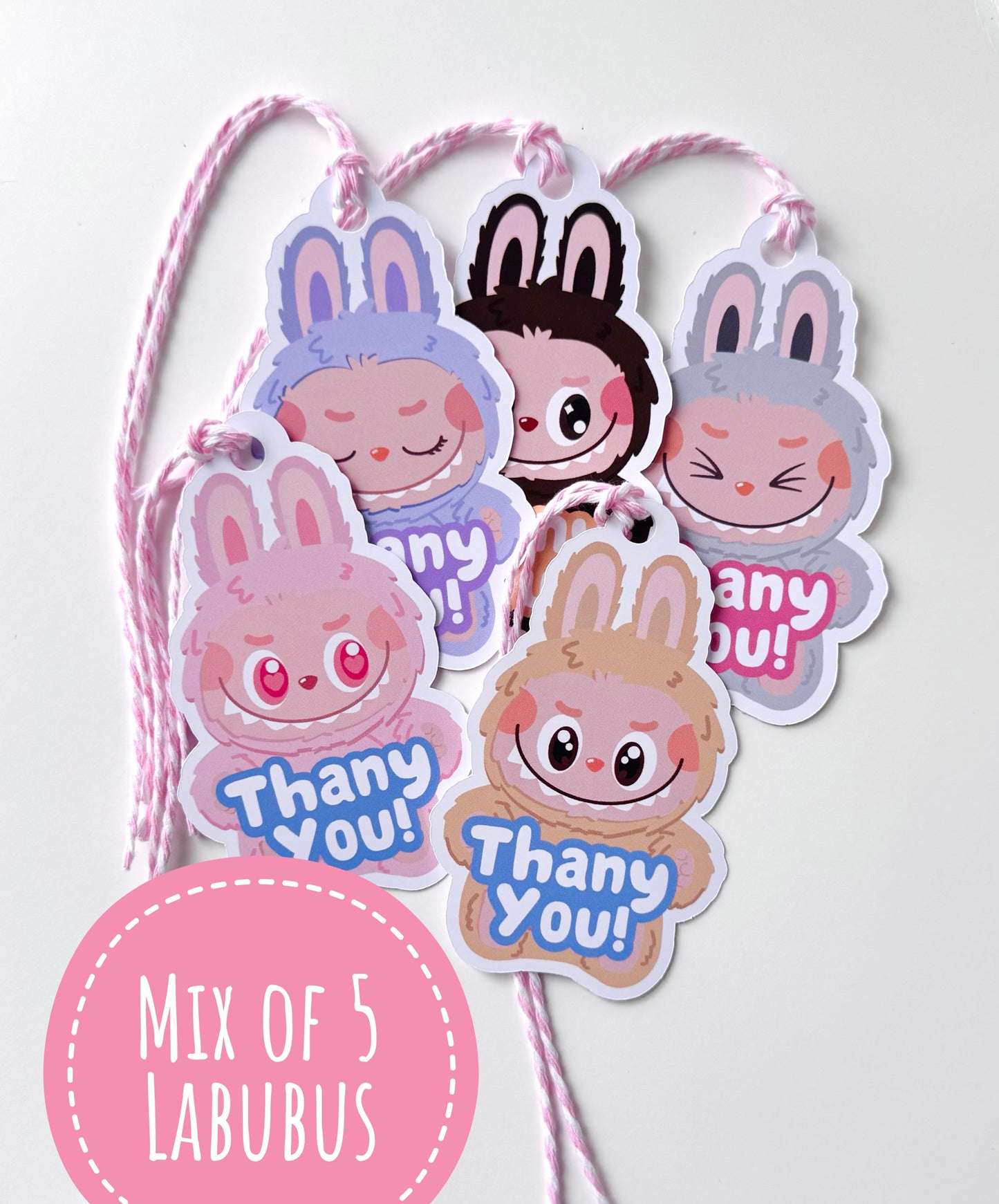 Labubu Thank you TAGS (12 tags)