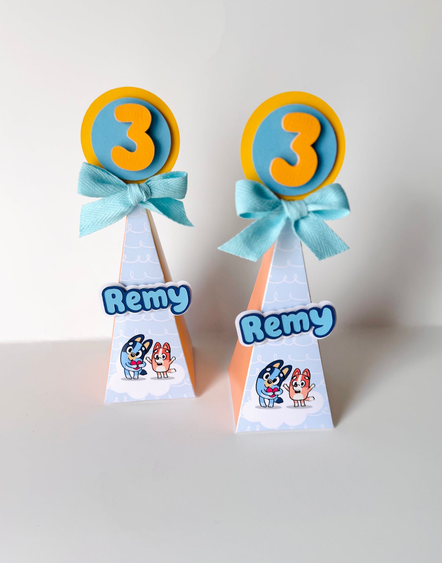 12 Personalized Pyramids Party Favors(Boxes Only)