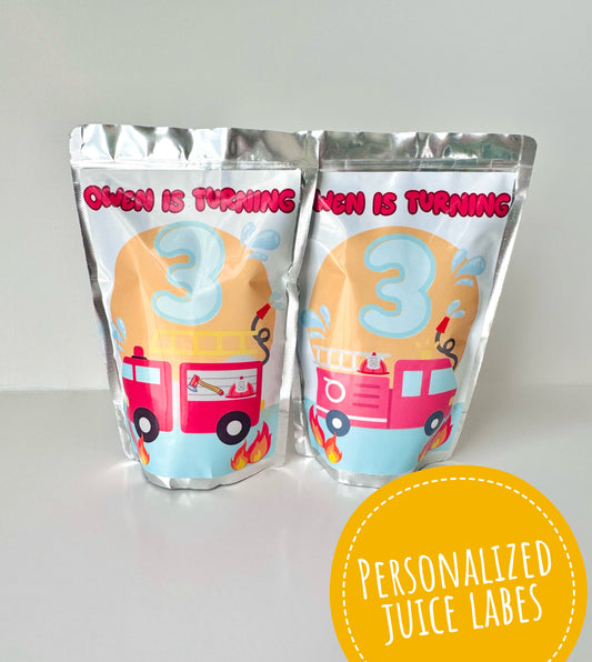 12 Caprisun Pouch Custom Labels